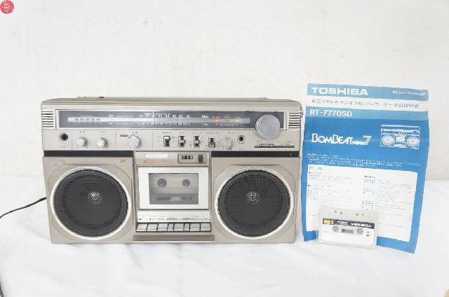 TOSHIBA 東芝 BOMBEAT RT-7770SD ラジカセ 昭和レトロ （ ラジカセ）の