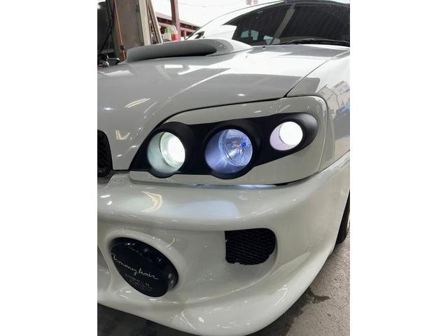 スバル レガシー BH5 ヘッドライト交換 シビエ LEDバルブ ウィンカー