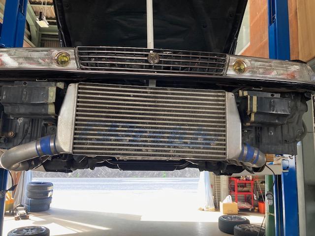JZX81 マークⅡ インタークーラー加工取付け パイピング製作