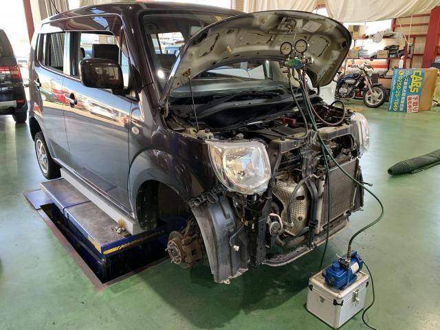 MF33S MRワゴン エアコンが効かない A/Cコンプレッサー交換 異音 中古