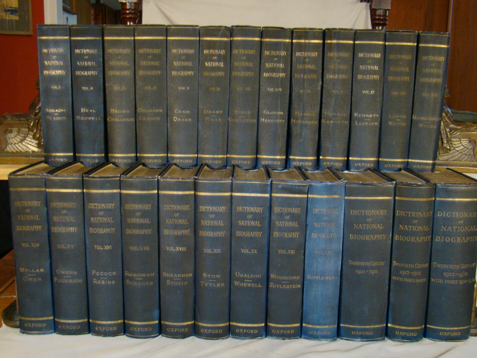 Dictionary of National Biography From Earliest Times to 1930. 25
