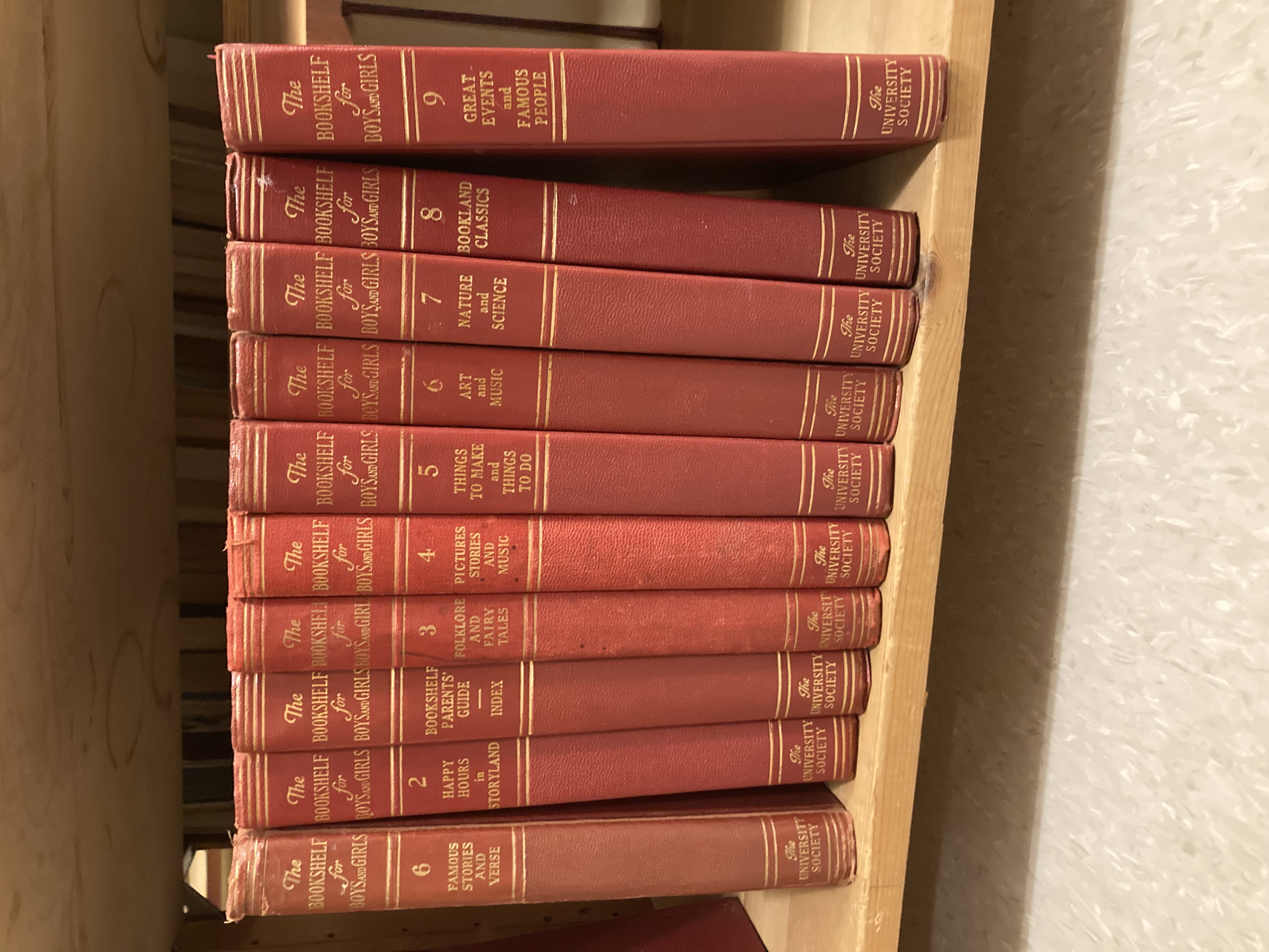 The Bookshelf For Boys And Girls (10 Volumes) by The Editoria