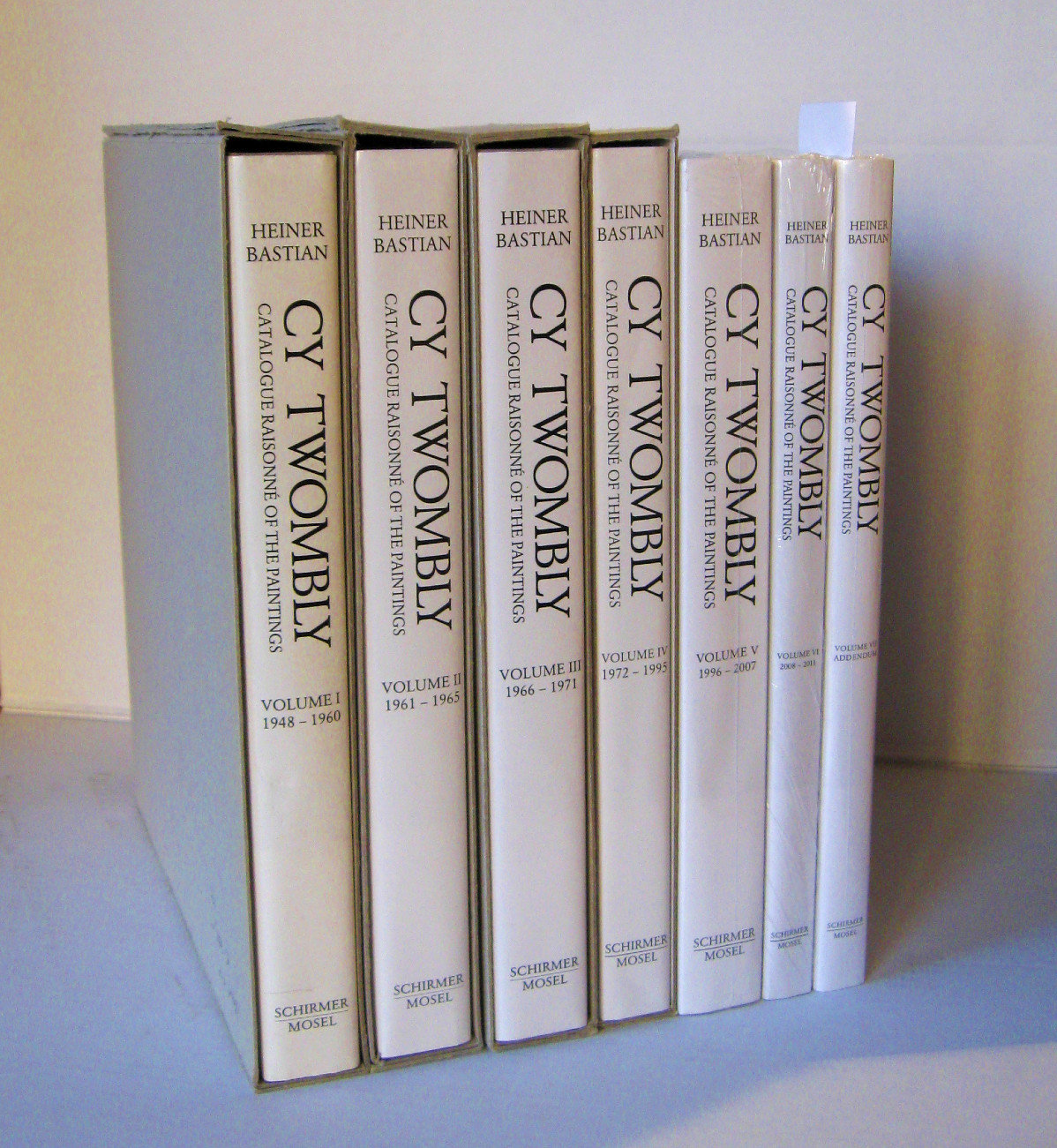 CY TWOMBLY: Catalogue Raisonne of the Paintings. Volumes I -VII by