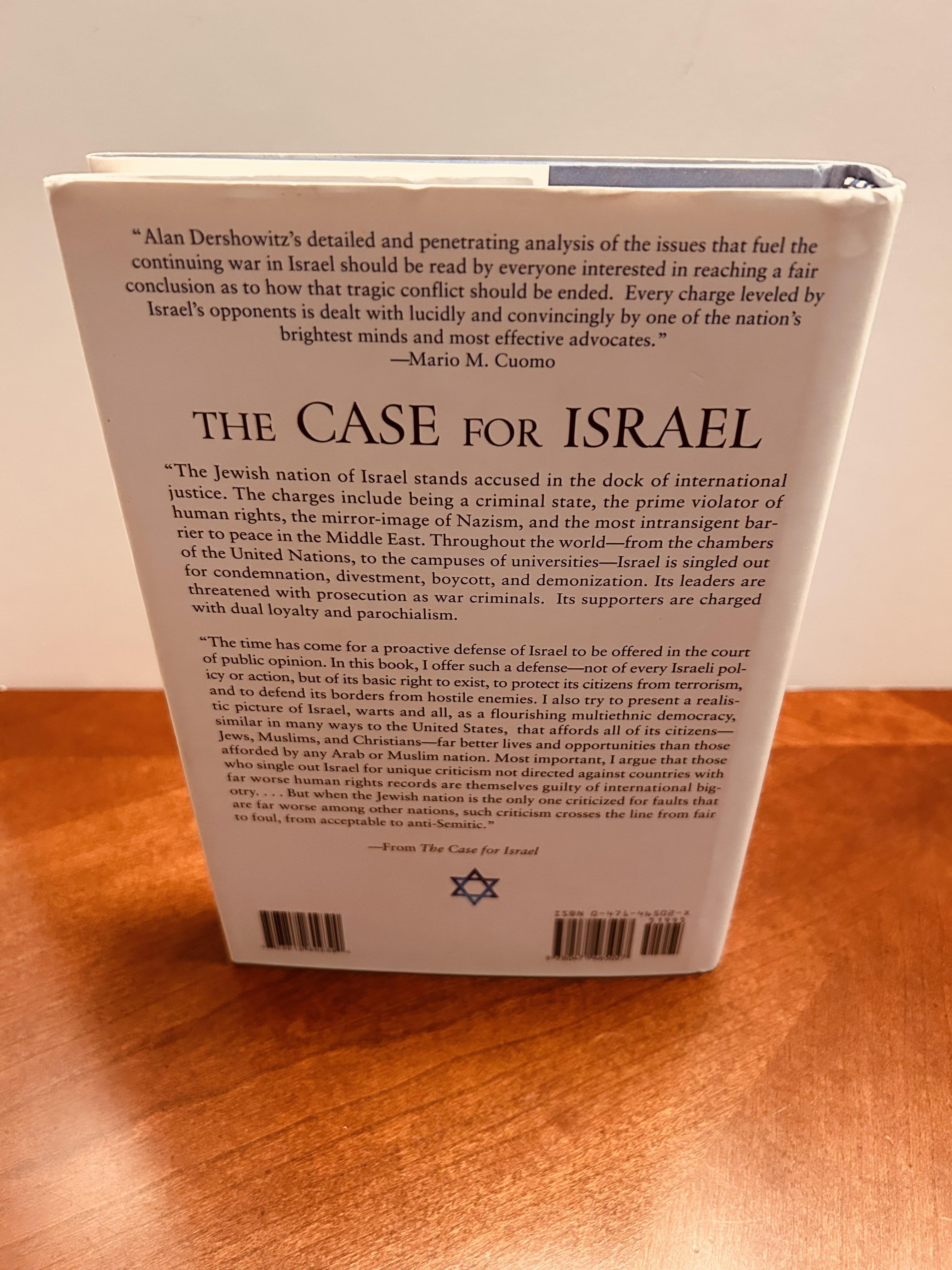 The Case for Israel by Dershowitz, Alan: As New Hardcover (2003