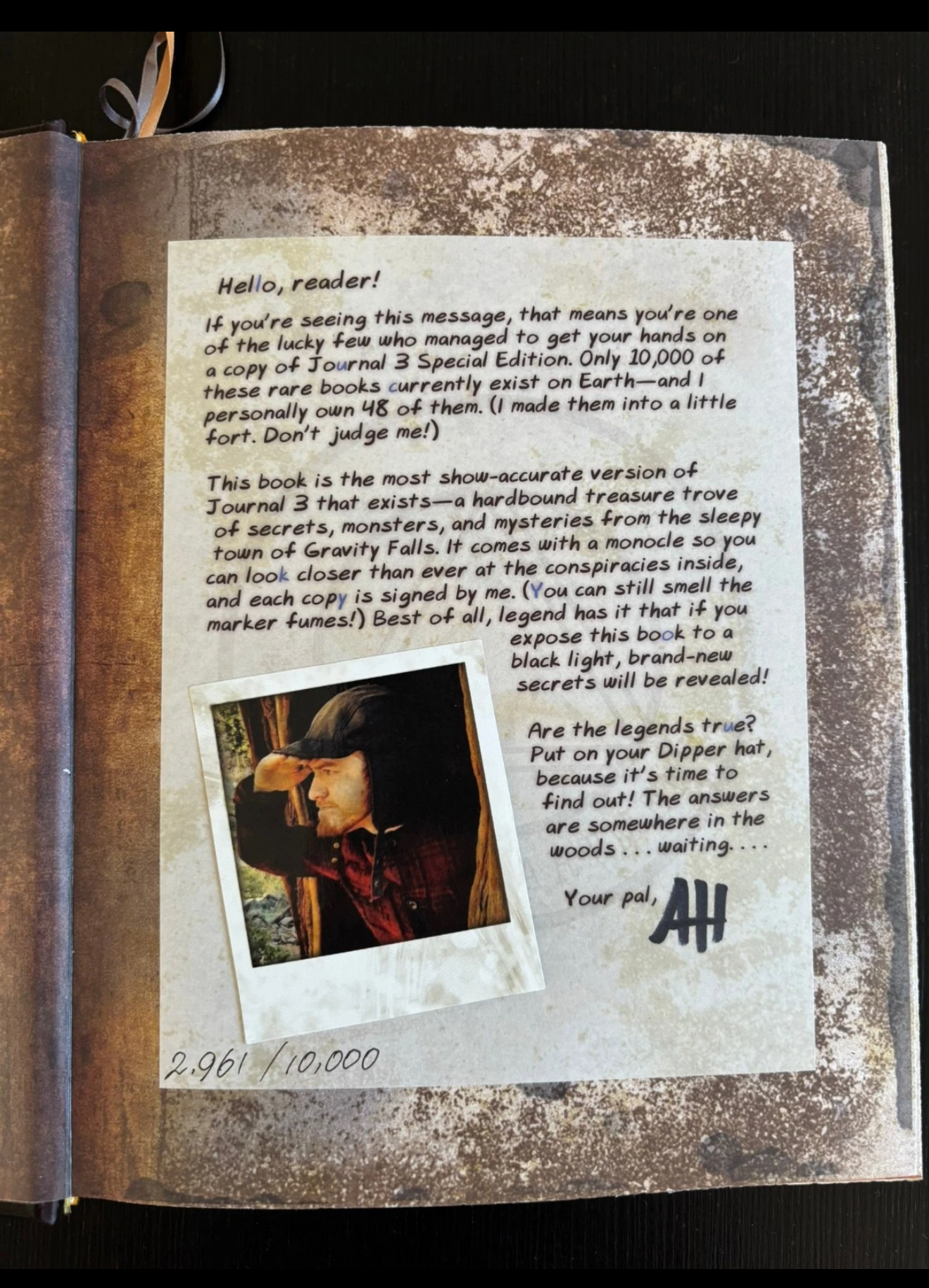 Gravity Falls Journal 3, Alex Hirsch, Special Limited Blacklight