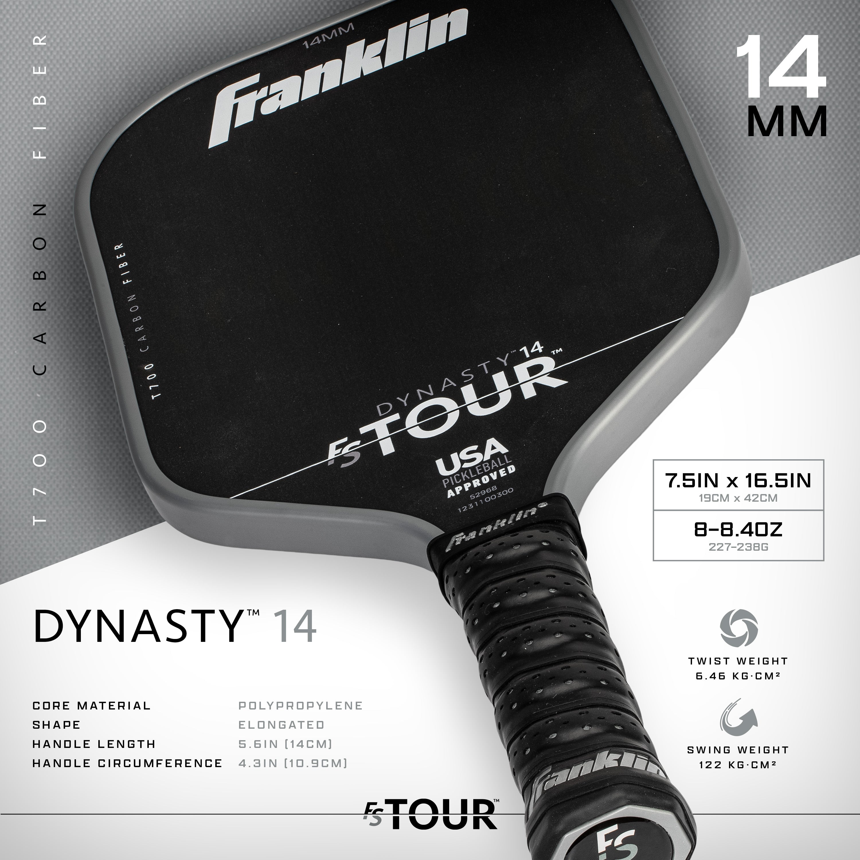 ピックルボールワン公式ショップ Franklin FS TOUR DYNASTY 14