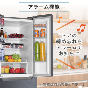 MAXZEN JR320HM01GR グレー [冷蔵庫 (320L・フレンチドア/観音開き