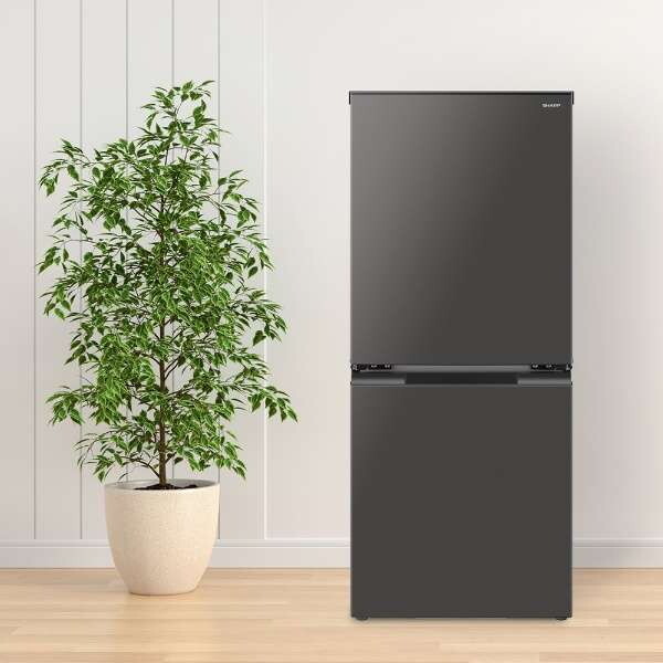 SHARP SJ-D15P-H マットダークグレー つけかえどっちもドア [冷蔵庫