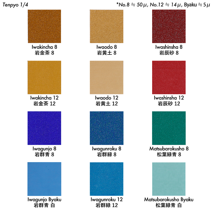 岩絵具48色セット 天平 – PIGMENT TOKYO