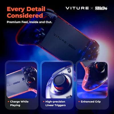 VITURE x 8BitDo Ultimate Mobile Gaming Controller Hall Effect