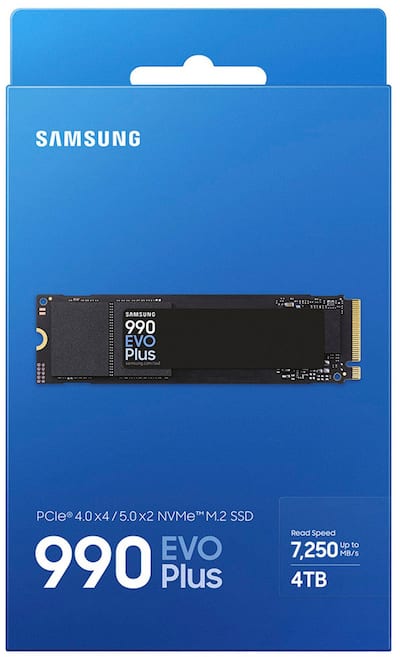 Samsung 990 EVO PLUS SSD 4TB, PCIe Gen 4x4 | 5x2 M.2 2280, Speeds