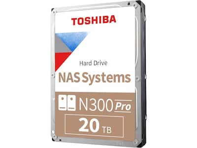 Toshiba N300 Pro 20TB NAS 3.5 Inch Internal Hard Drive CMR SATA 6
