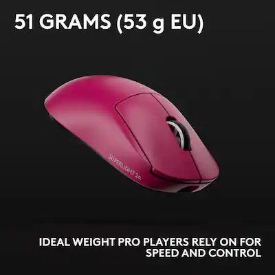 Logitech PRO X SUPERLIGHT 2c LIGHTSPEED Lightweight Compact