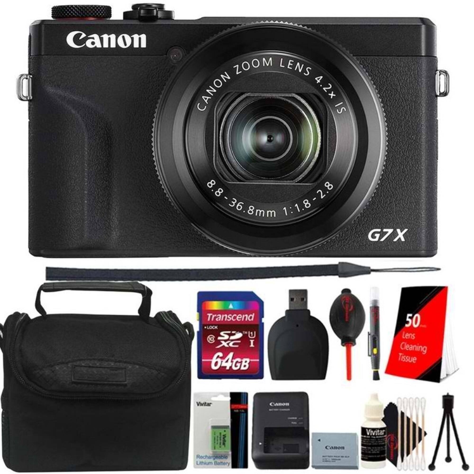 Canon PowerShot G7 X Mark III Digital Camera Accessory Kit + Extra