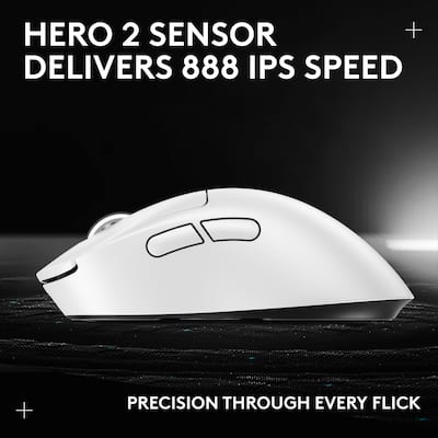 Logitech PRO X Superlight 2 DEX Lightweight Wireless Optical HERO