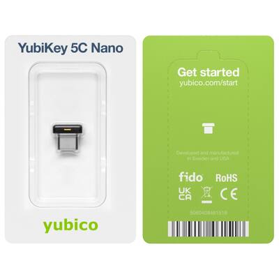 Yubico YubiKey 5C Nano Two Factor authentication (2FA) Security