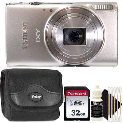 Canon Powershot IXY 650 20.2MP Digital Camera (Silver) Starter Kit