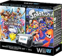 Nintendo Wii U 32GB Smash Splat Special Edition Deluxe Console Set