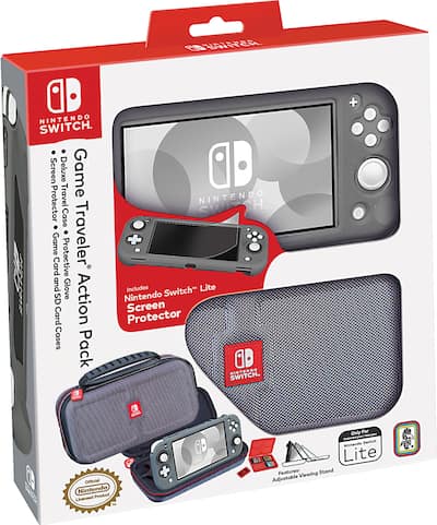 PopMarket Nintendo Switch Lite Game Deluxe Travel Case Action Pack