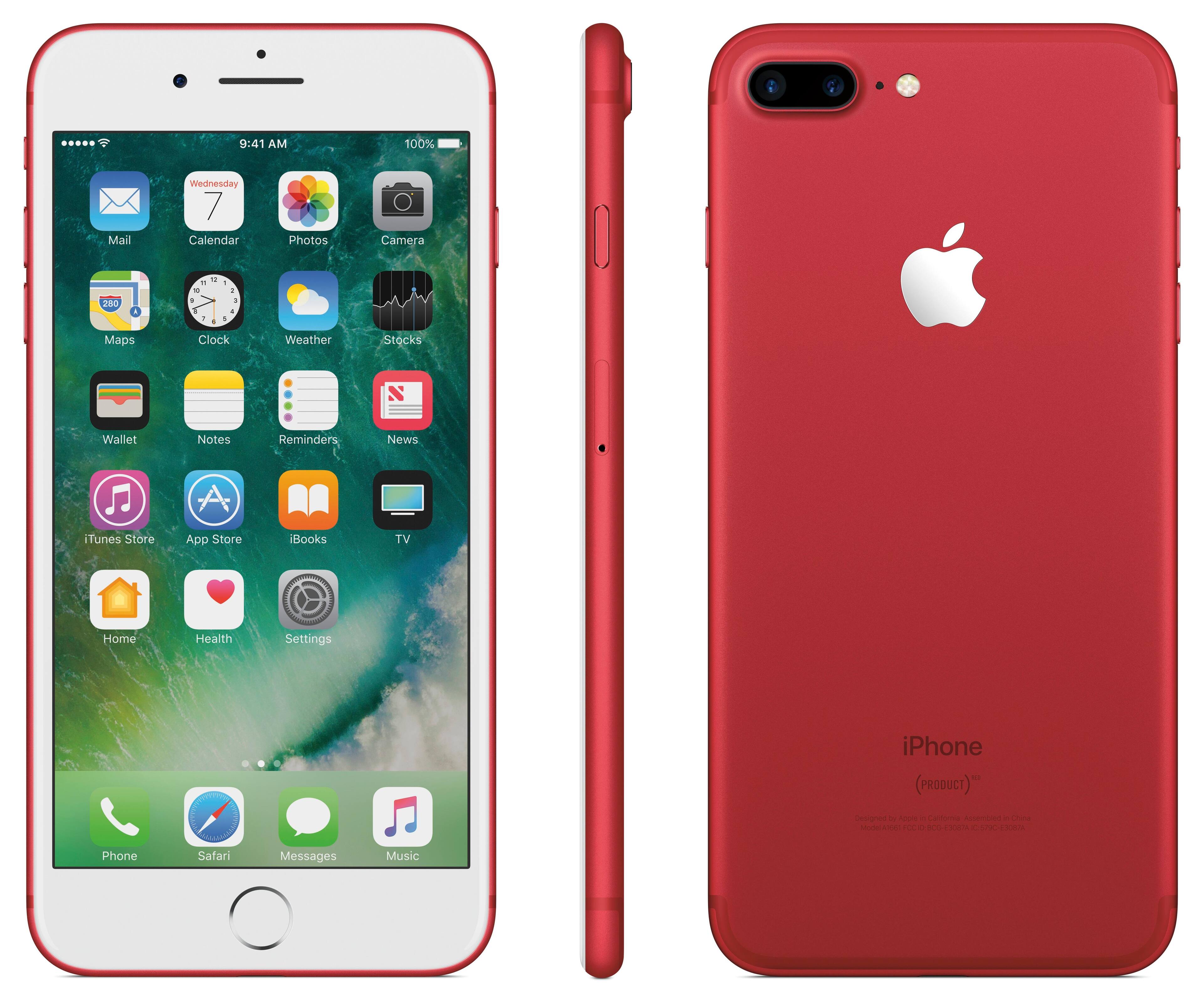 Apple iPhone 7 Plus 128GB (PRODUCT)RED (Unlocked) MPQV2LL/A - Best Buy