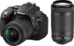 Nikon D5300 DSLR Camera with AF P VR DX 18 55mm and AP P DX 70