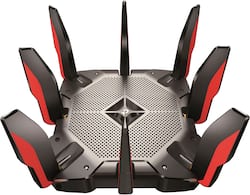 TP Link Archer AX11000 Tri Band Wi Fi 6 Router Black/Red ARCHER