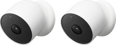 Google Nest Cam 2 Pack Indoor/Outdoor Wire Free Security Cameras