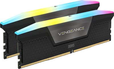 CORSAIR VENGEANCE RGB 32GB (2x16GB) DDR5 7200MHz C34 UDIMM Desktop