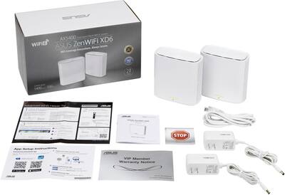 ASUS ZenWifi XD6 AX5400 Dual Band Mesh Wi Fi 6 System (3 Pack
