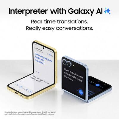 Samsung Galaxy Z Flip6 256GB (Unlocked) Silver Shadow SM