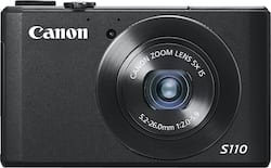 Canon PowerShot S110 12.1 Megapixel Digital Camera Black 6351B001