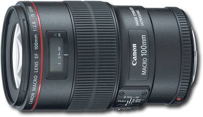 Canon EF100mm F2.8L Macro IS USM Lens for EOS DSLR Cameras Black