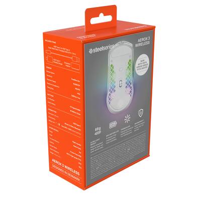 SteelSeries Aerox 3 Super Light Honeycomb Wireless RGB Optical