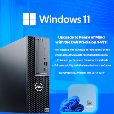 Dell Refurbished Excellent Precision 3431 Desktop Computer Intel