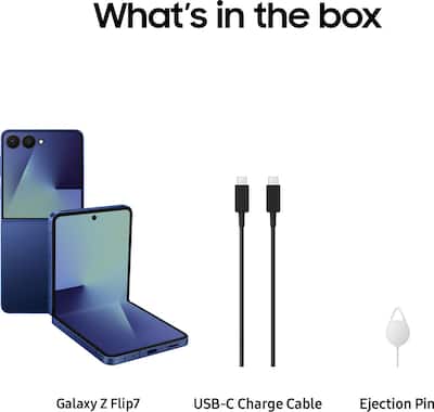 Samsung Galaxy Z Flip7 256GB (Unlocked) Blue Shadow SM-F766UDBAXAA
