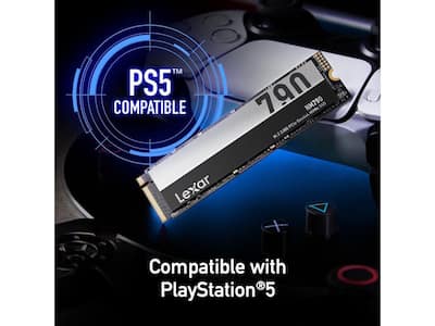 Lexar 2TB NM790 SSD PCIe Gen4 NVMe M.2, 7400/6500 MB/s, PS5