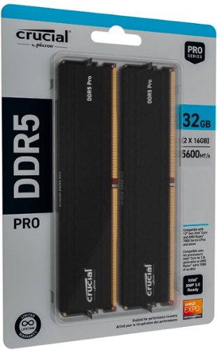 Crucial Pro 64GB (2x32GB) DDR5 5600MHz C46 UDIMM Desktop Memory