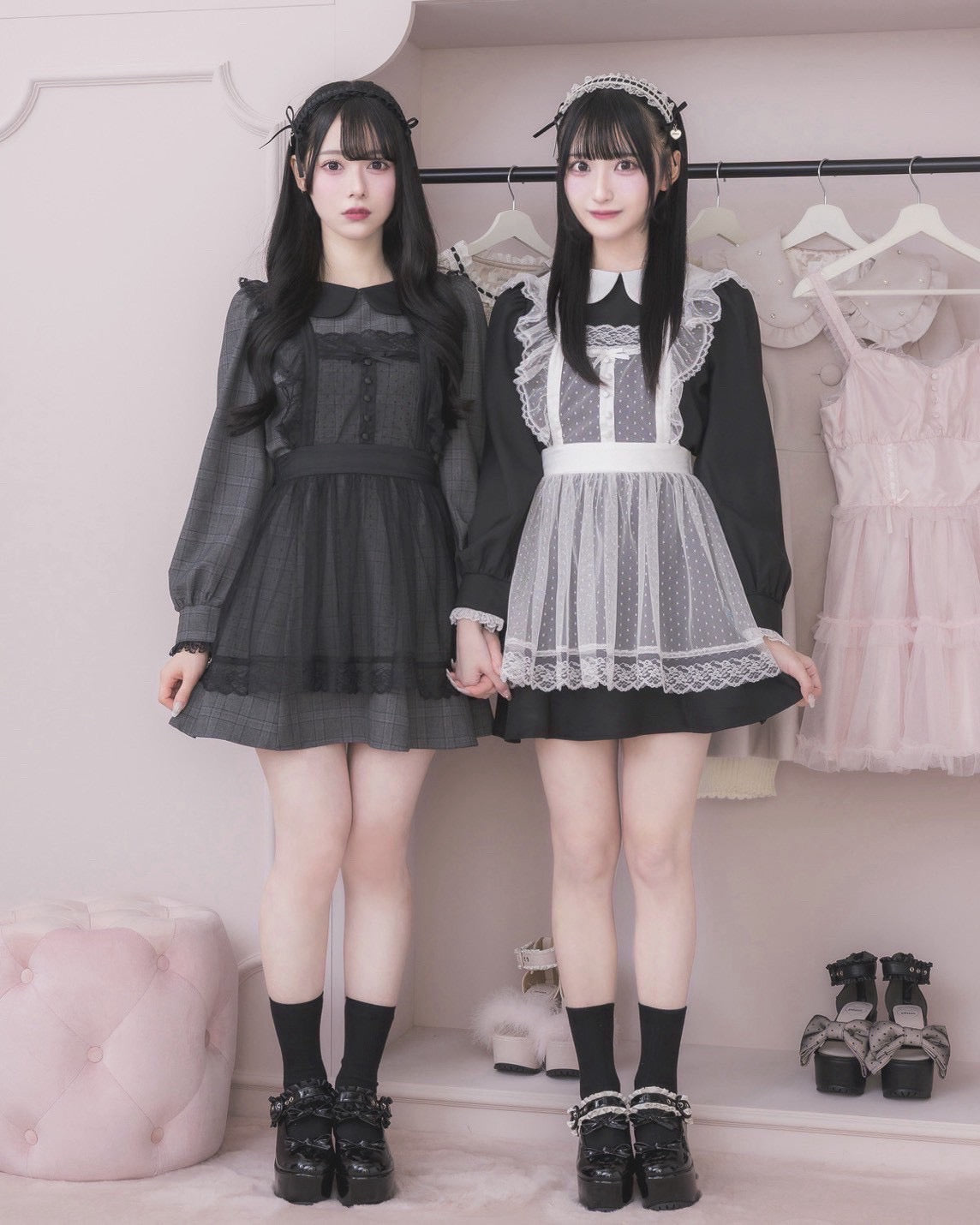 チュールエプロン付きドーリーワンピース – pium