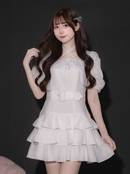 ティアードフリルミニワンピース – pium