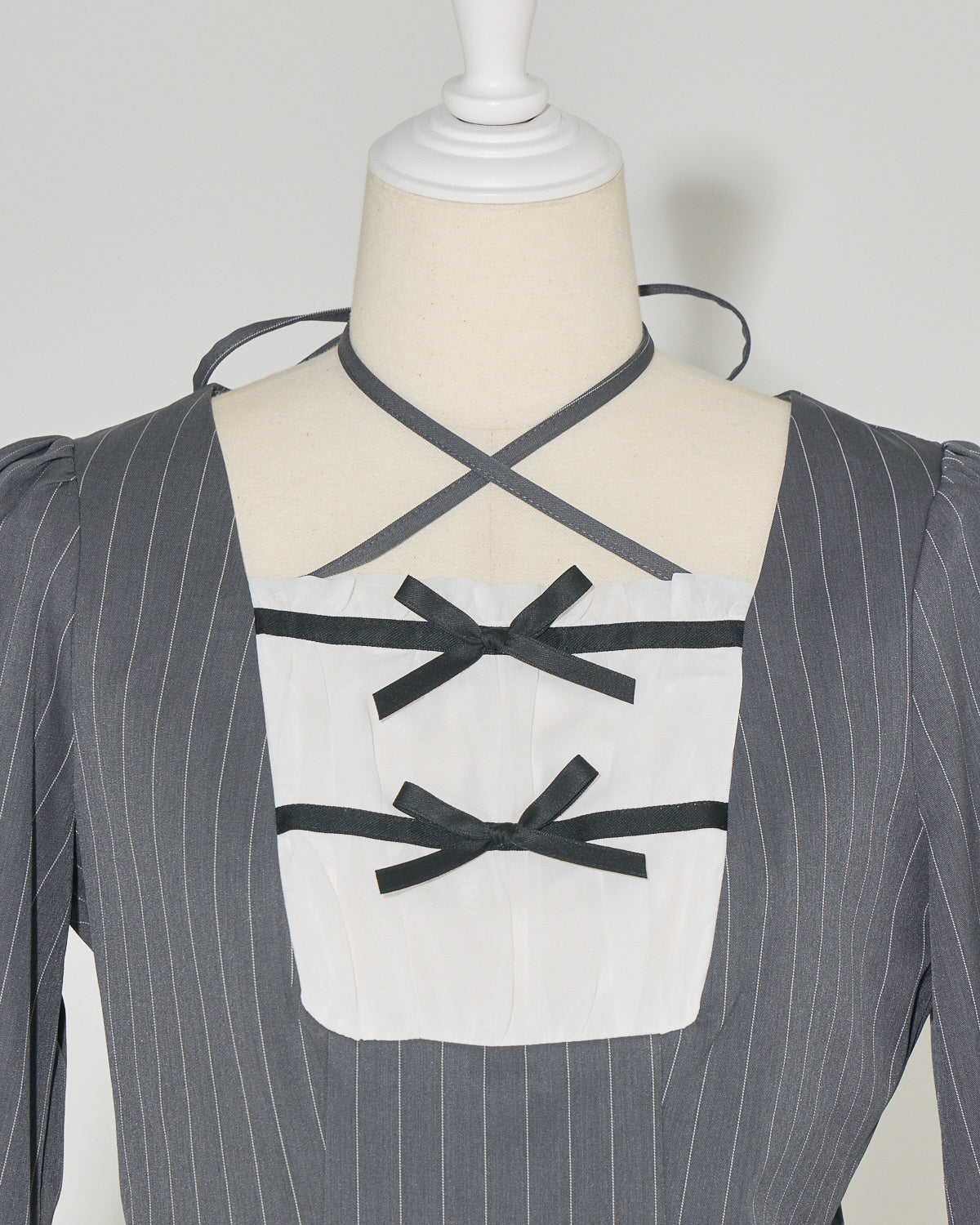 クロステープバイカラーティアードワンピース – pium