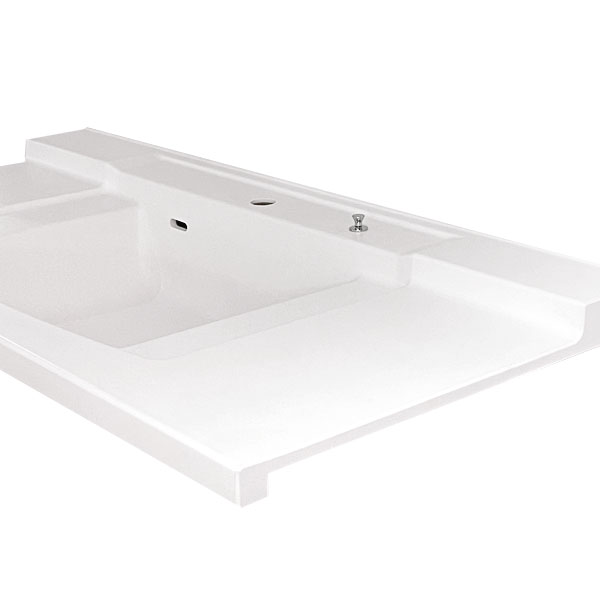 洗面台カウンター VA202-DL Wフリー ツインデッキボウル一体