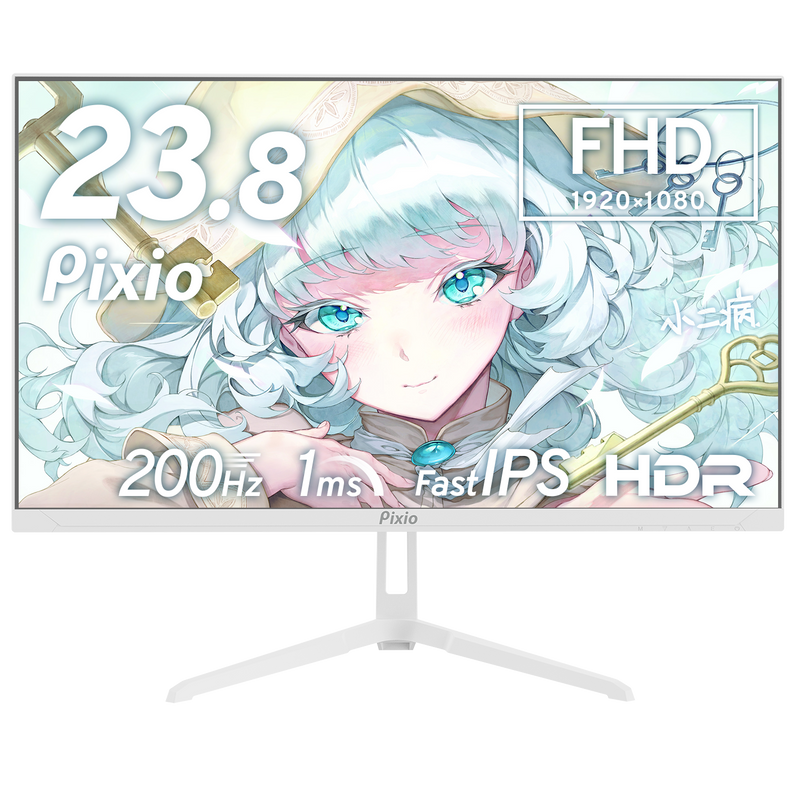PX248WAVEW / ホワイト | 23.8インチ 200Hz FHD FastIPSゲーミング