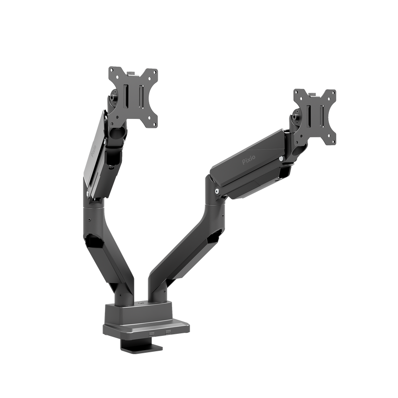 PS2SD デュアルモニターアーム / ブラック | Pixio