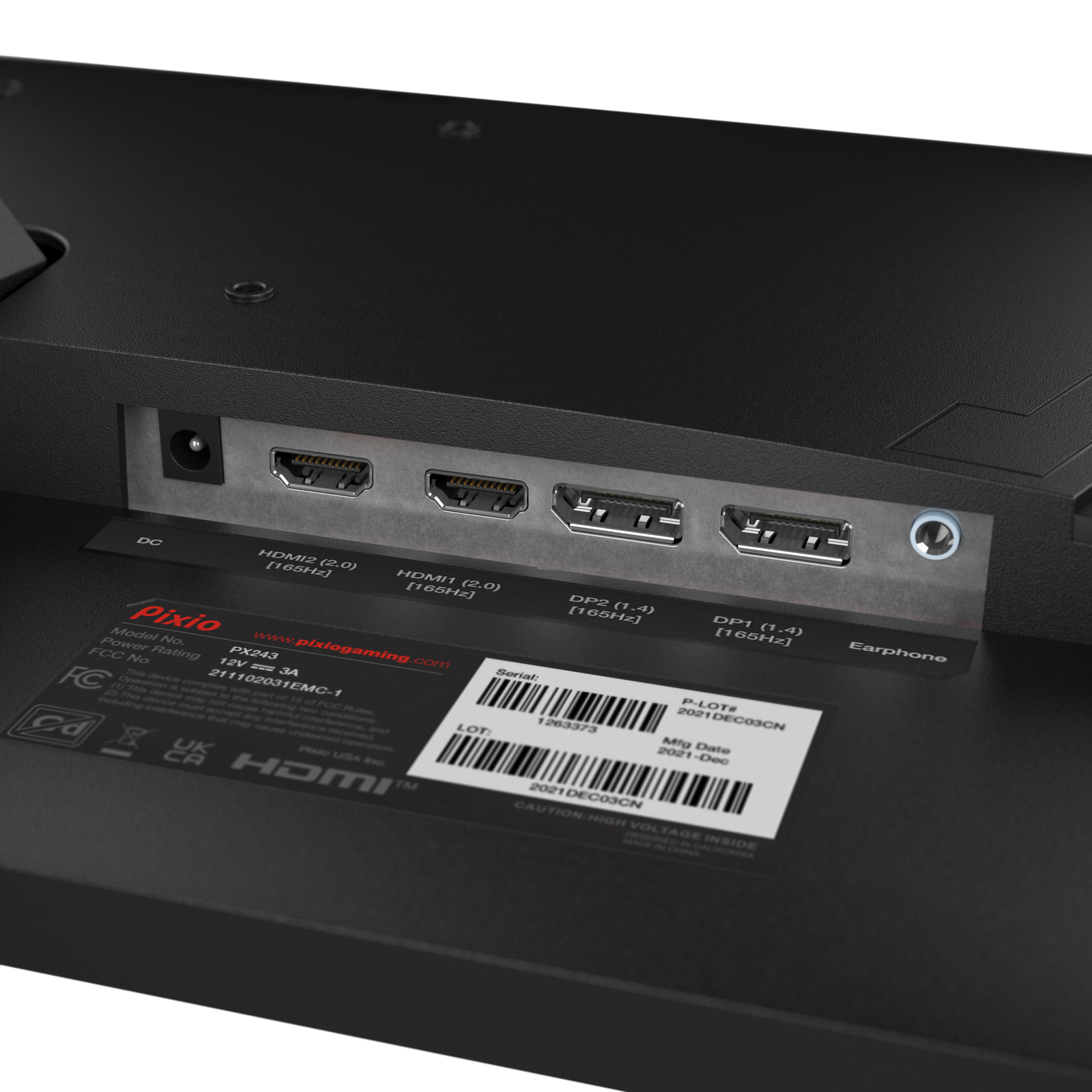 PX243 | 23.8インチ 165Hz FHD VAゲーミングモニター | Pixio