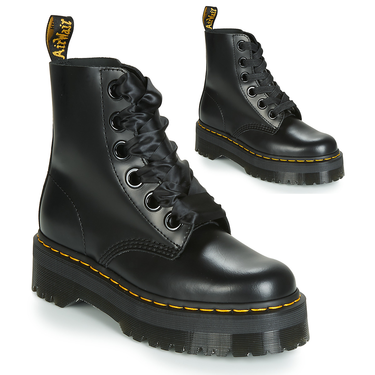 Dr. Martens MOLLY BLACK BUTTERO Black - Free delivery | Spartoo