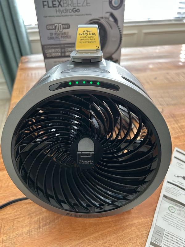 Shark™ FlexBreeze™ HydroGo™ Misting Portable Fan (Dark Gray) Shop