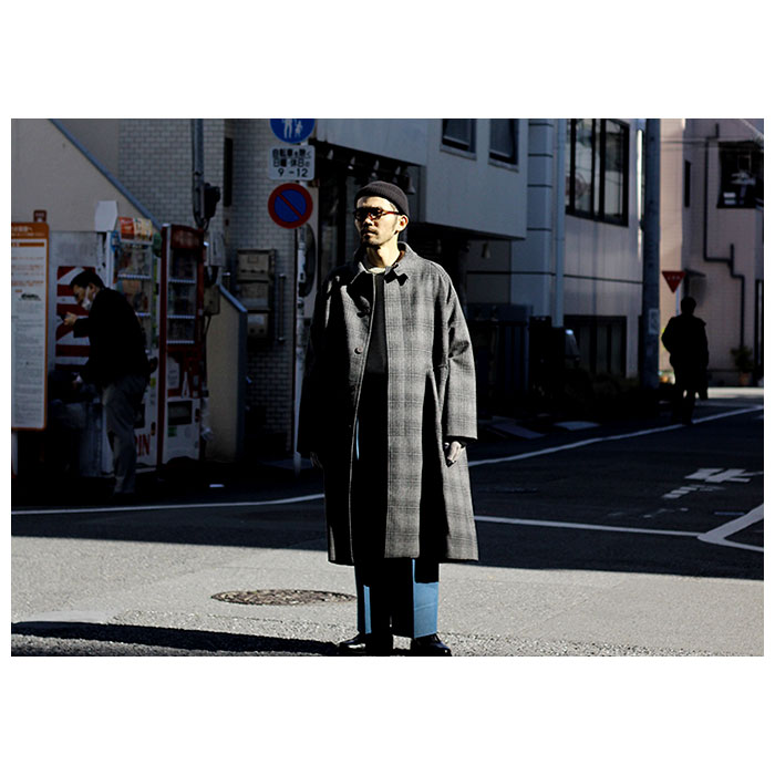 andPheb. 2022-23 COAT. 【#4 STUDIO NICHOLSON / WOOL CHECK COATING