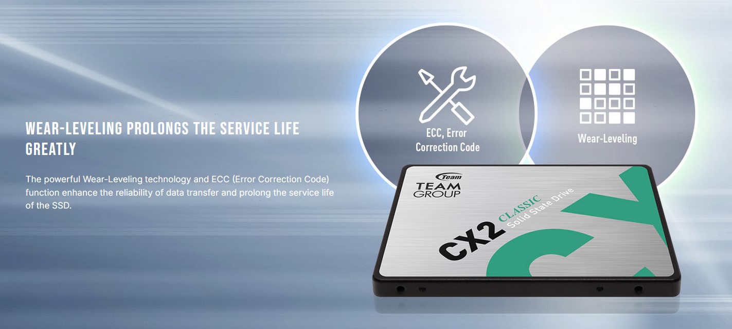 Ổ SSD TeamGroup CX2 512GB (SATA/ 530MB/s/ 470MB/s) | Phúc Anh