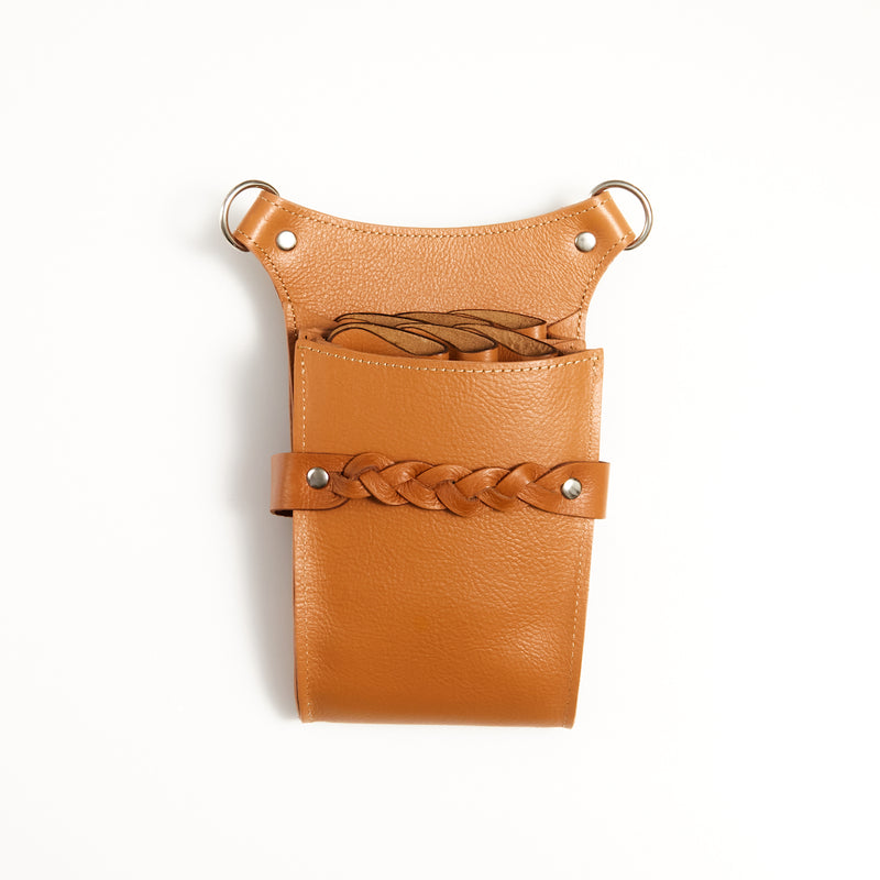 シザーケース NEWオーバルブラウン 本革 0～6丁 – POCKE