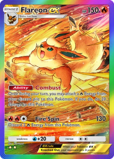 Flareon ex (Eevee Grove #87/107, 2-Stars) | Pokémon TCG Pocket